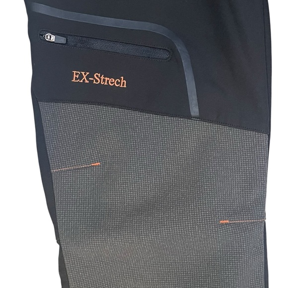 Fleece Lined Stretch Water Resistant Hiking Snow Pants Womens 12 Black Outdoors - Picture 5 of 9